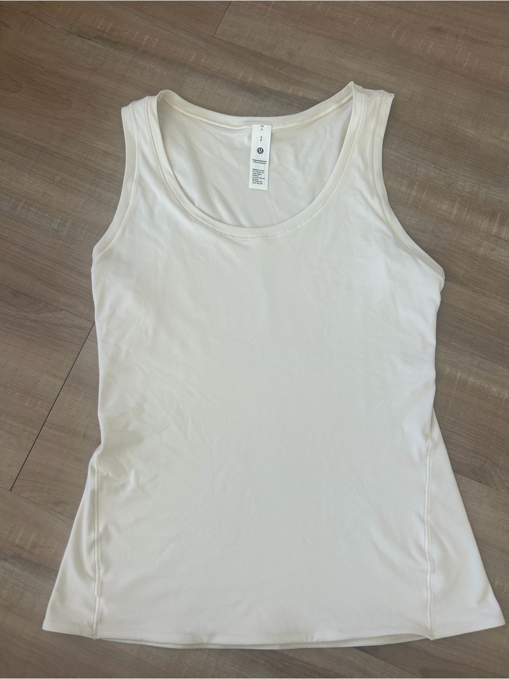 lululemon athletica Cream Scoop Neck Tank Top